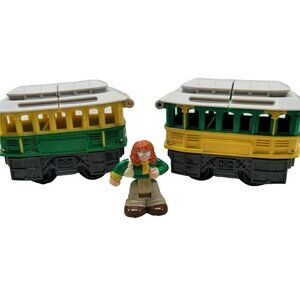 GeoTrax Train Trolley Cars Chatty Chirpy Sally The Friendliest Team Fisher Price